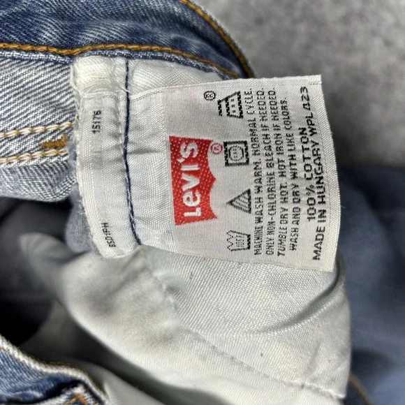 Vintage Levis 501 Orginal Button Fly Denim Mens 36x30 Blue 1992 90s Y2K Retro